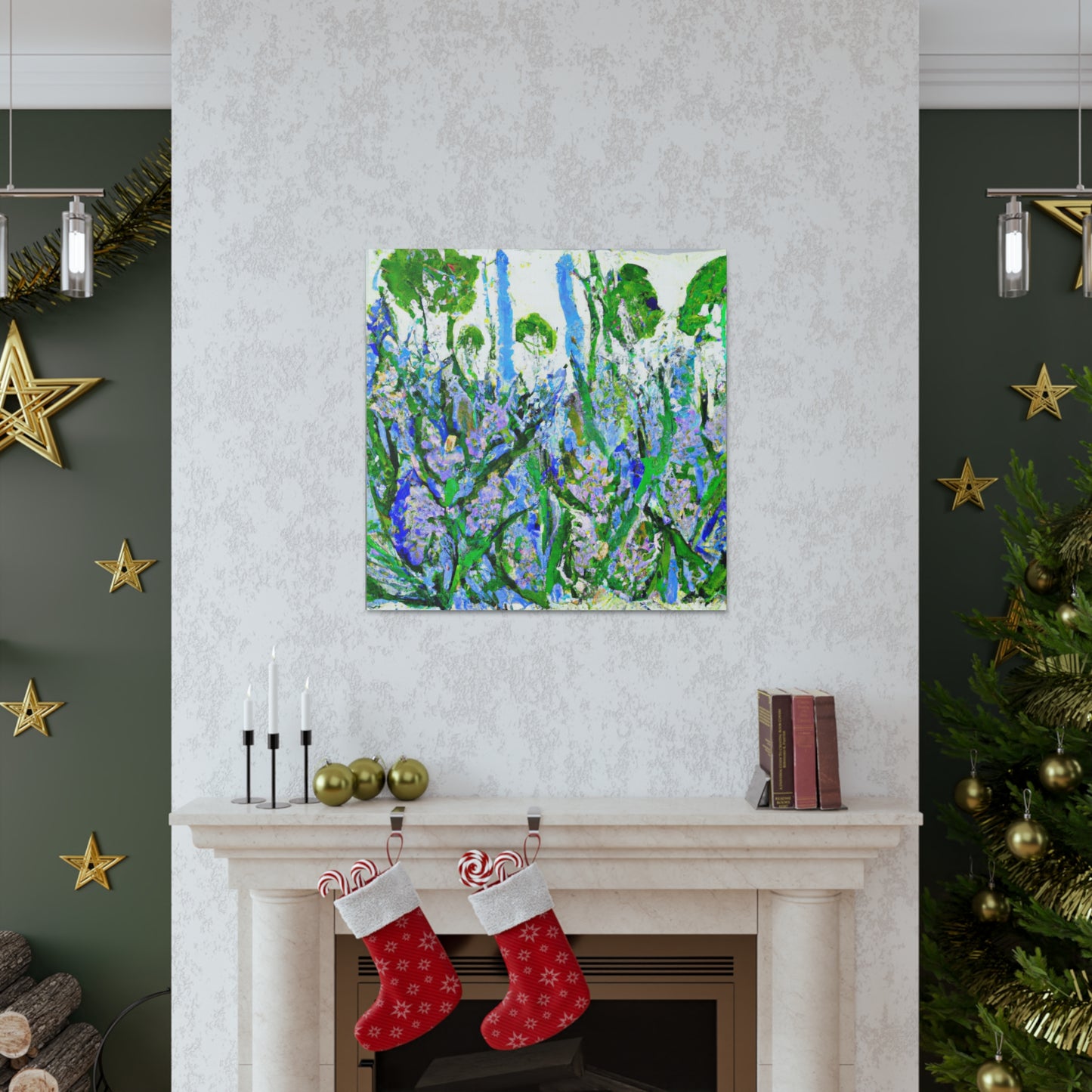 Wildflower Whimsy Abstraction - Canvas