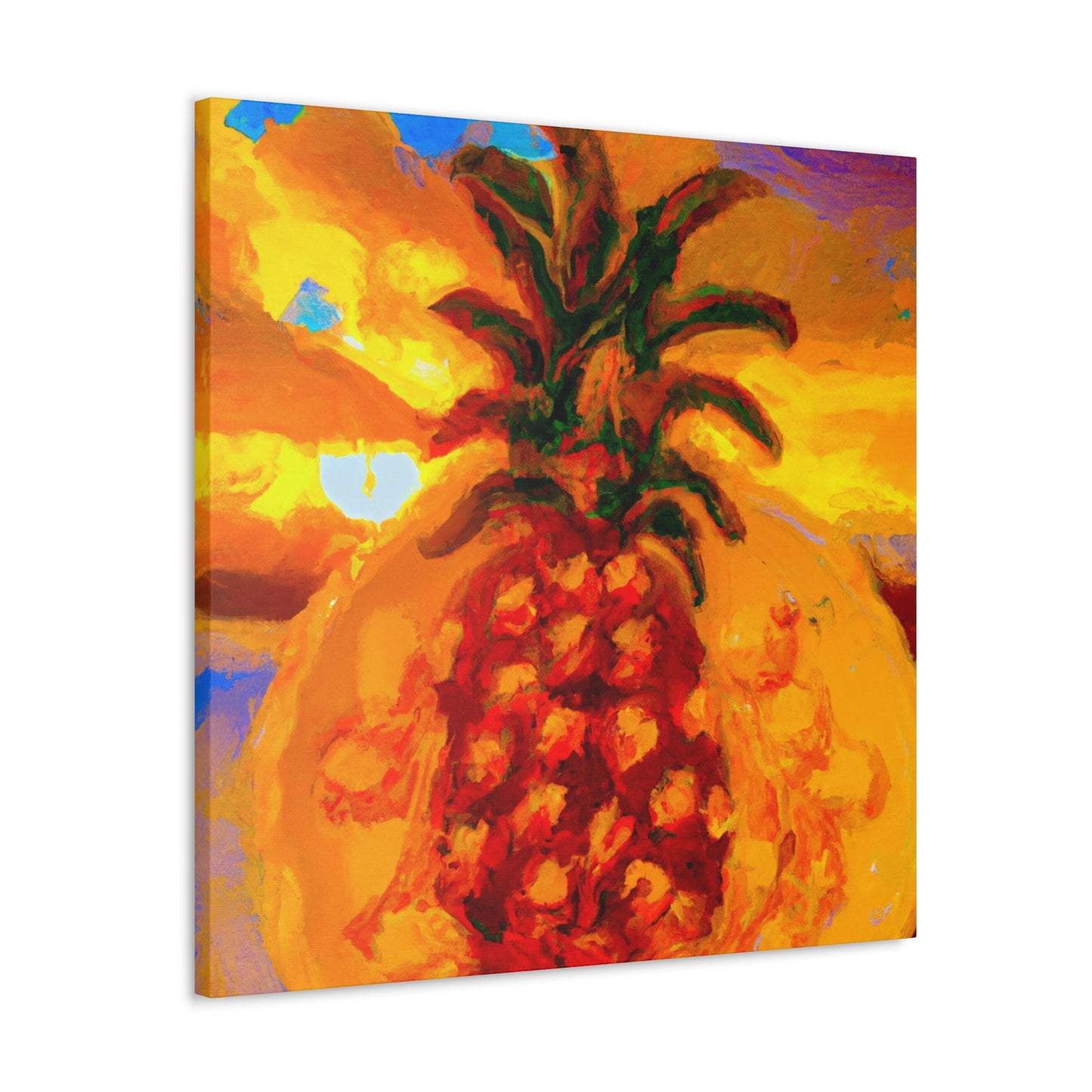 "Pineapple Paradise Scene" - Canvas