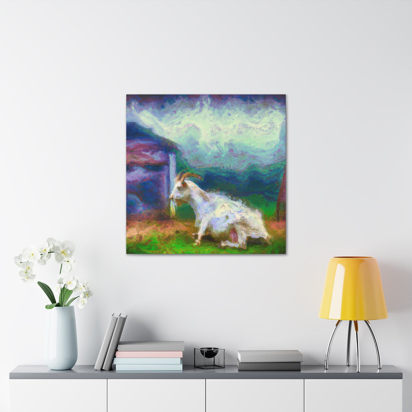 Goat in Impressionism - Canvas