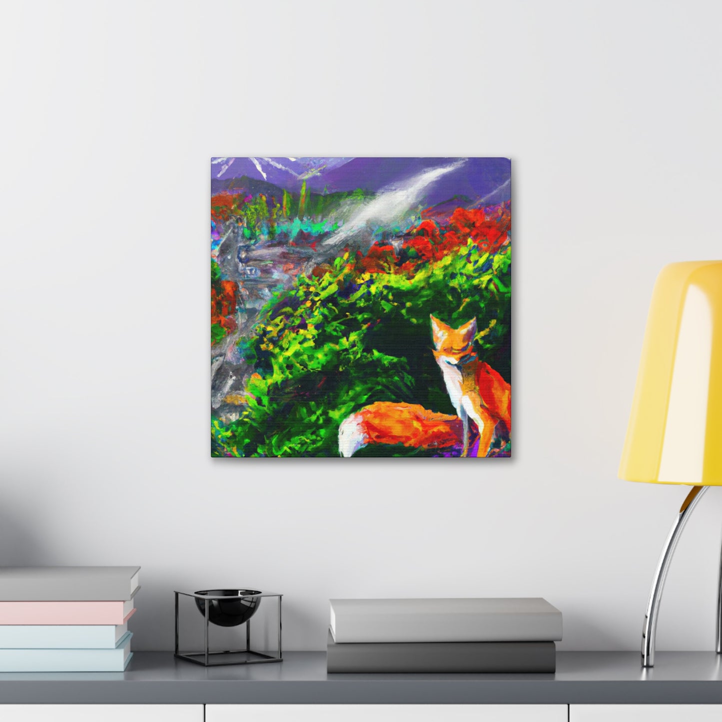 Foxy Midnight Sleep - Canvas