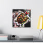 "Turtle of Scarlet Hues" - Canvas