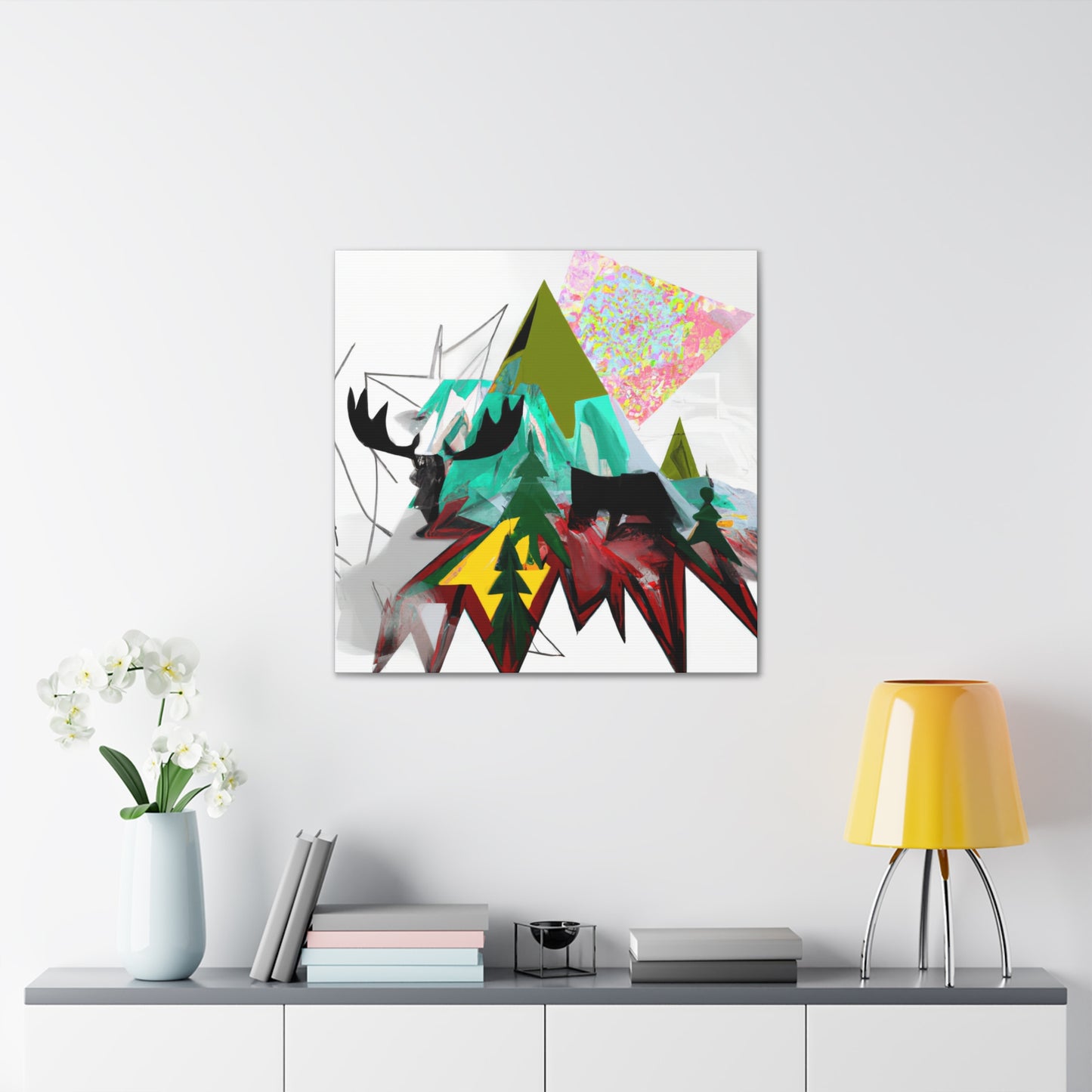 Moose in Dreamland - Canvas