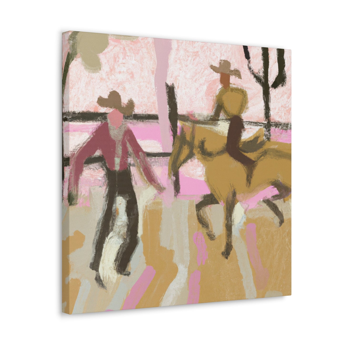 Rodeo in Impressionism - Canvas