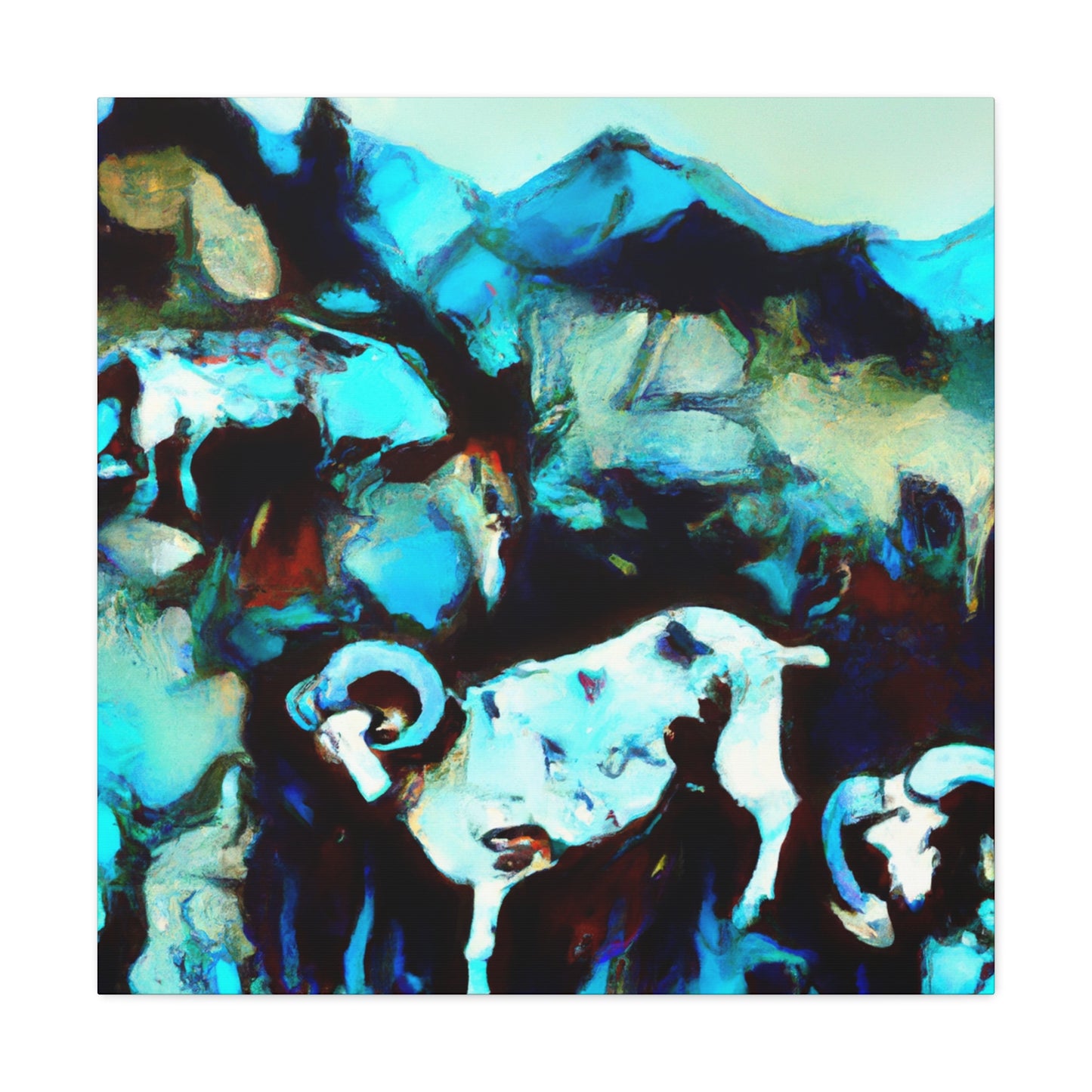 "Herd of Horned Majesty" - Canvas