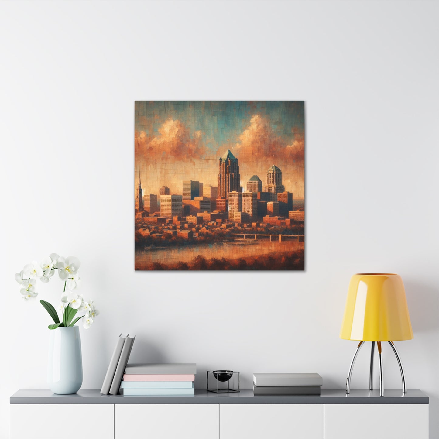 "Concrete Symphony: Urban Elegance" - Canvas