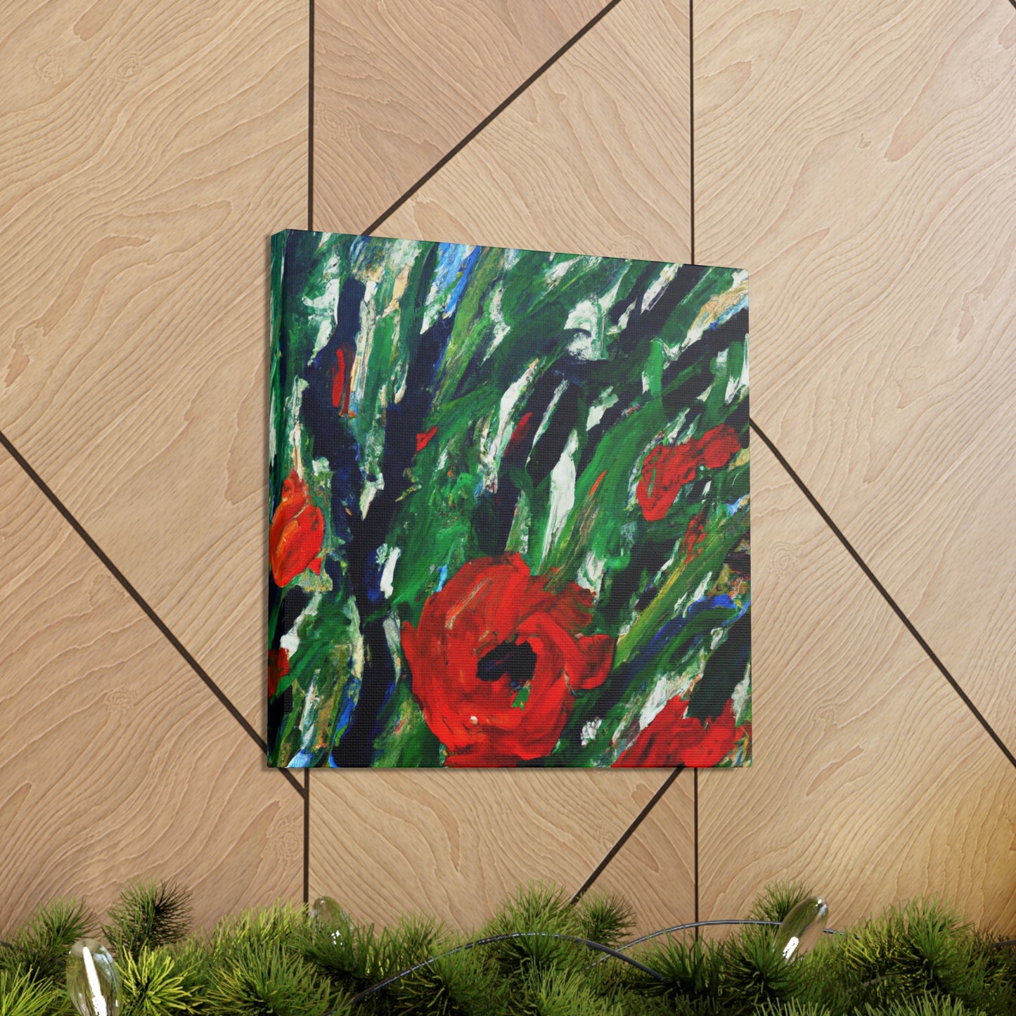 Poppies In Abstract - Canvas