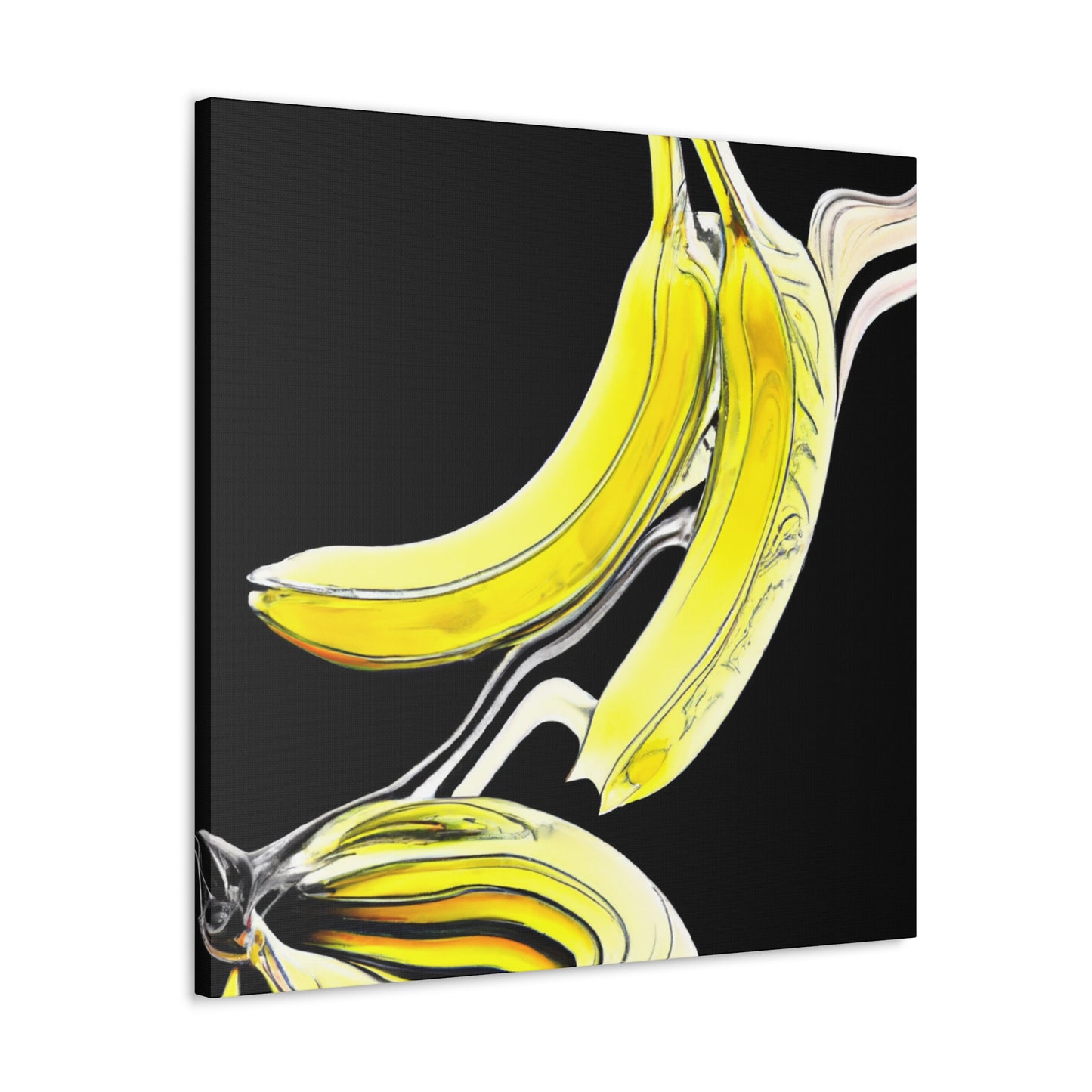 "Banana Splatter Abstract" - Canvas