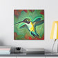 "Hummingbird in Sapphire Flight" - Canvas