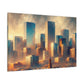 "Metropolis Unveiling Serenity" - Canvas