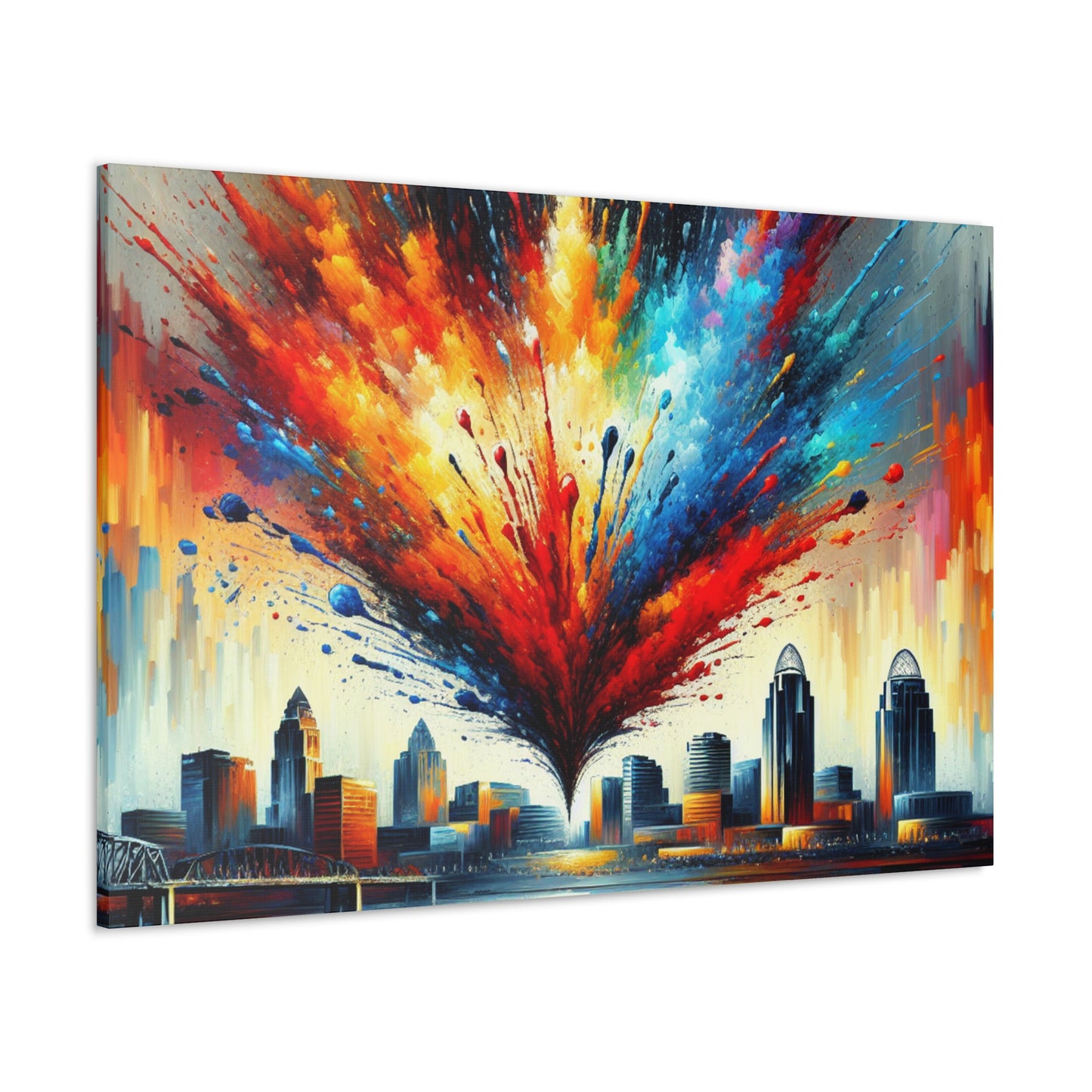 "Radiant Cincinnati Skies" - Canvas