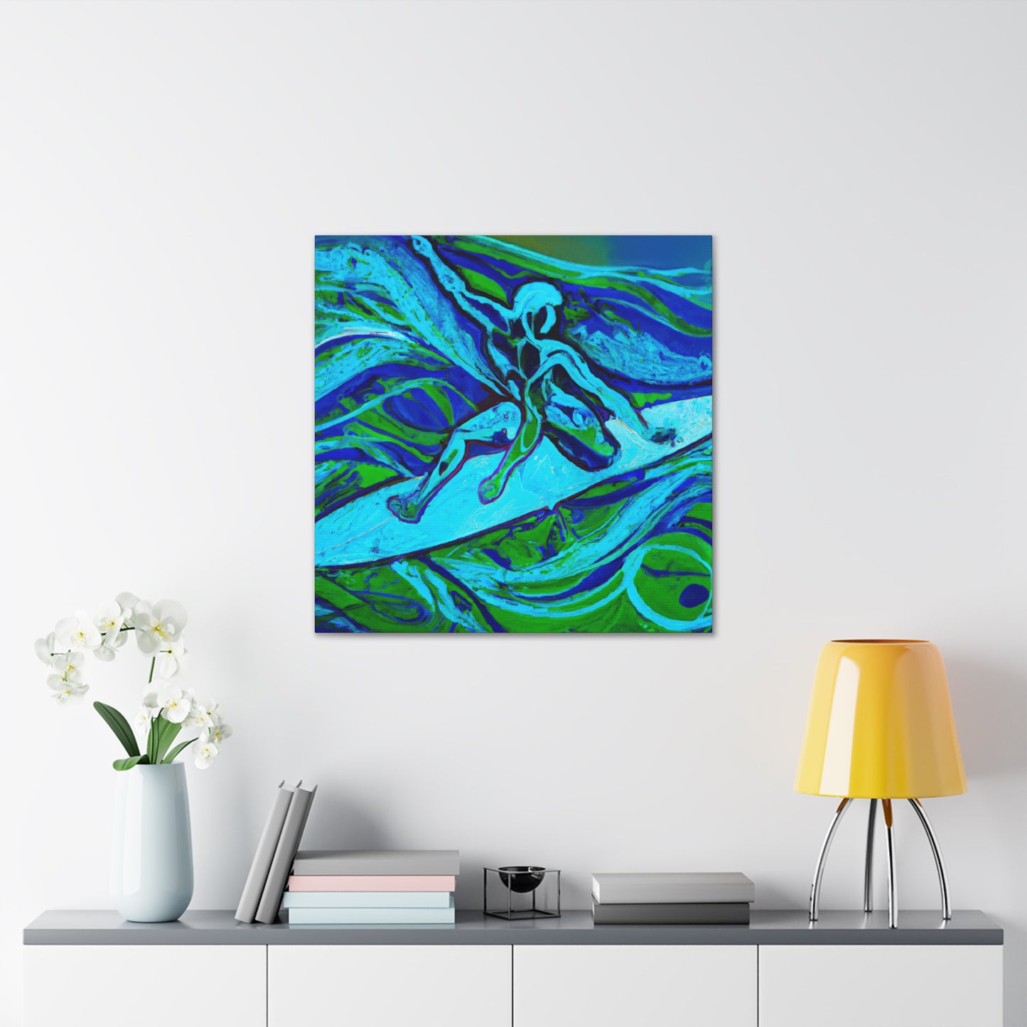 "Surfing the Sea's Swell" - Canvas