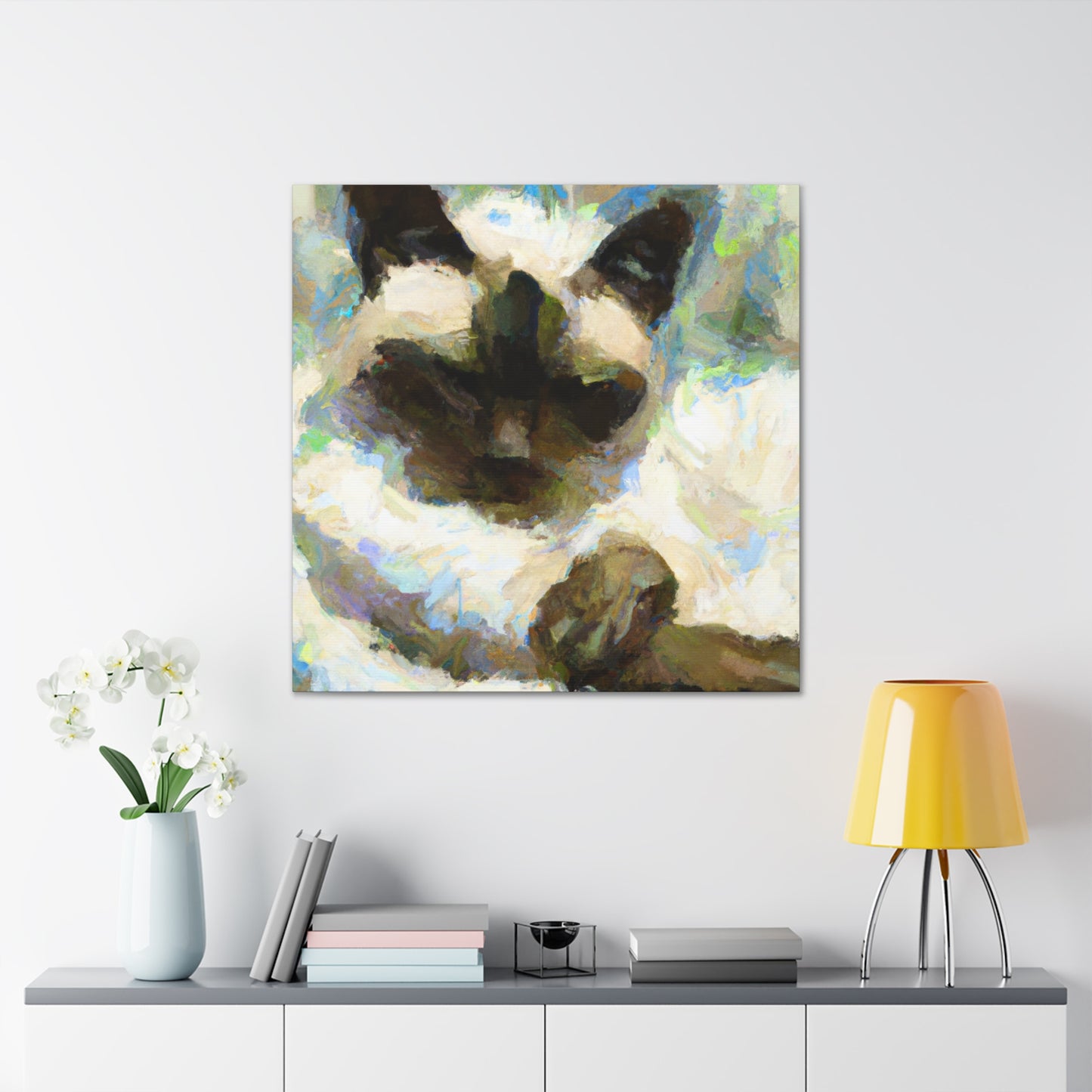 Siamese Sisters Embrace - Canvas