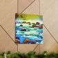 "River Reflections Impressionism" - Canvas