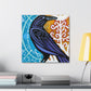 American Crow Mural - Canvas