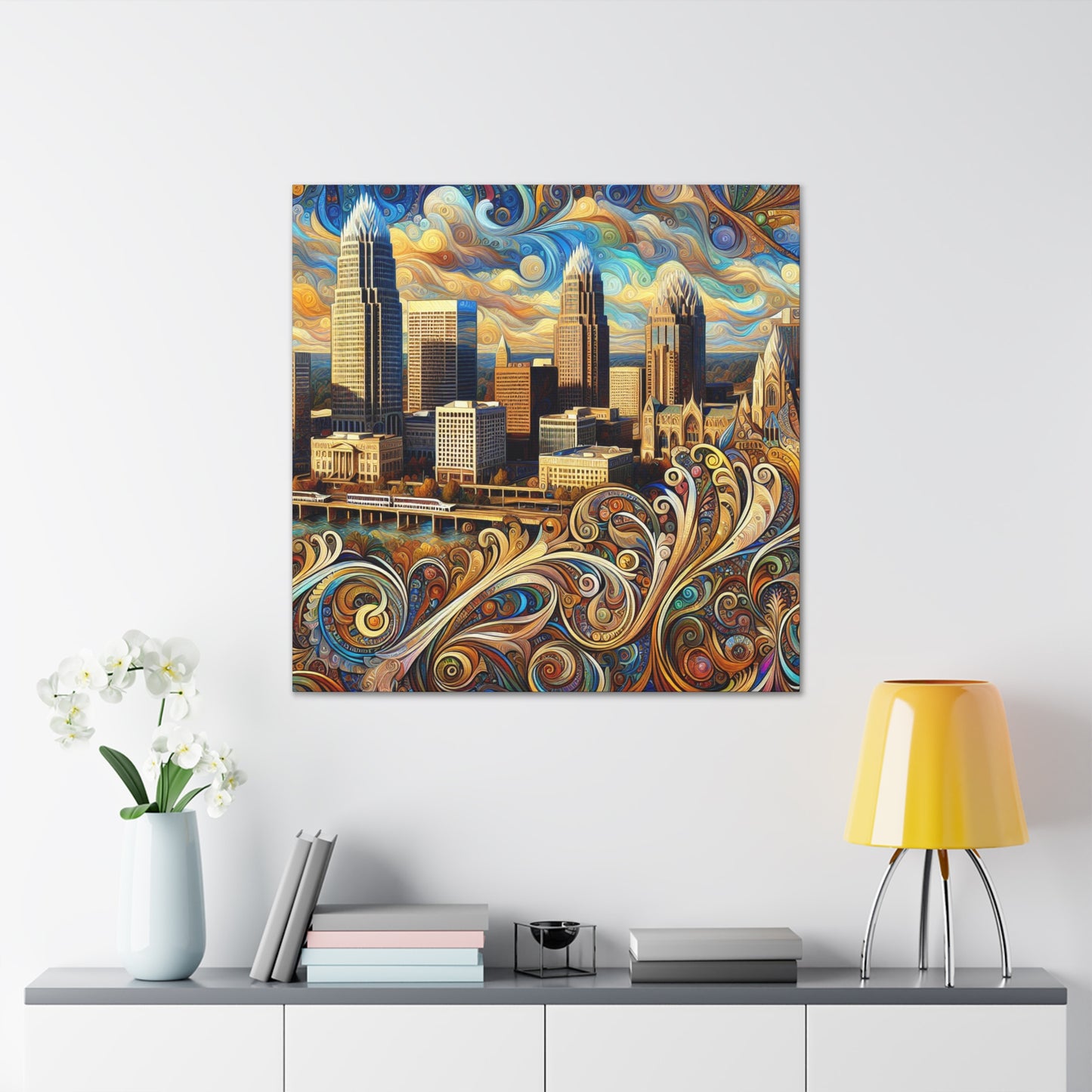 "Vibrant City Spectrum" - Canvas