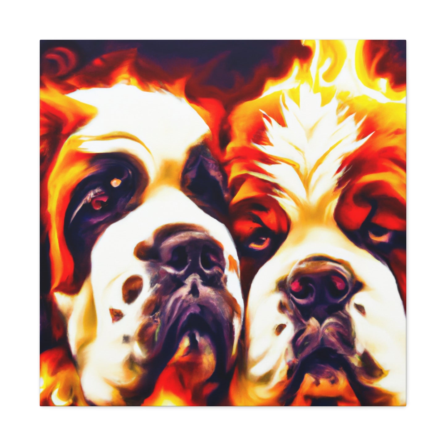 "Saint Bernard's Divine Slumber" - Canvas