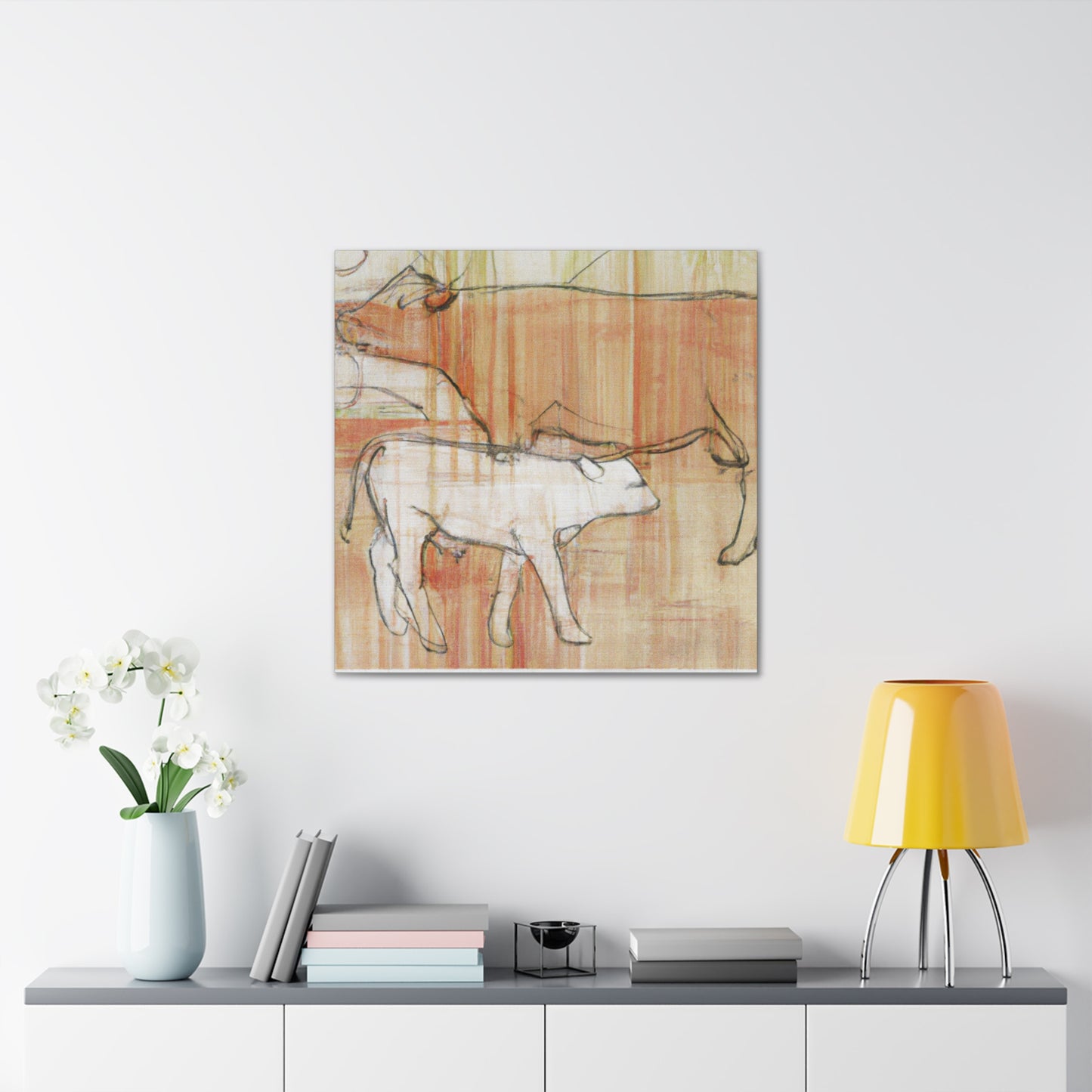 Jersey Cow Brilliance. - Canvas