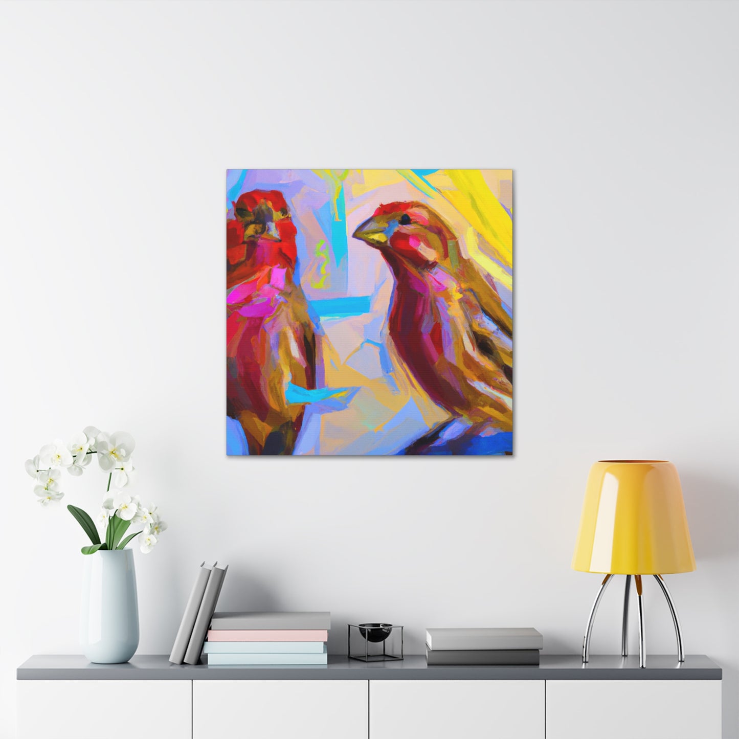 Finch in Expressionism - Canvas