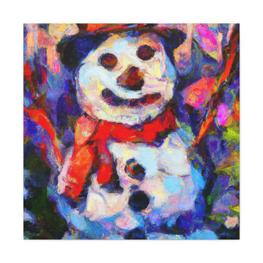 Snowman in Fauvism - Canvas