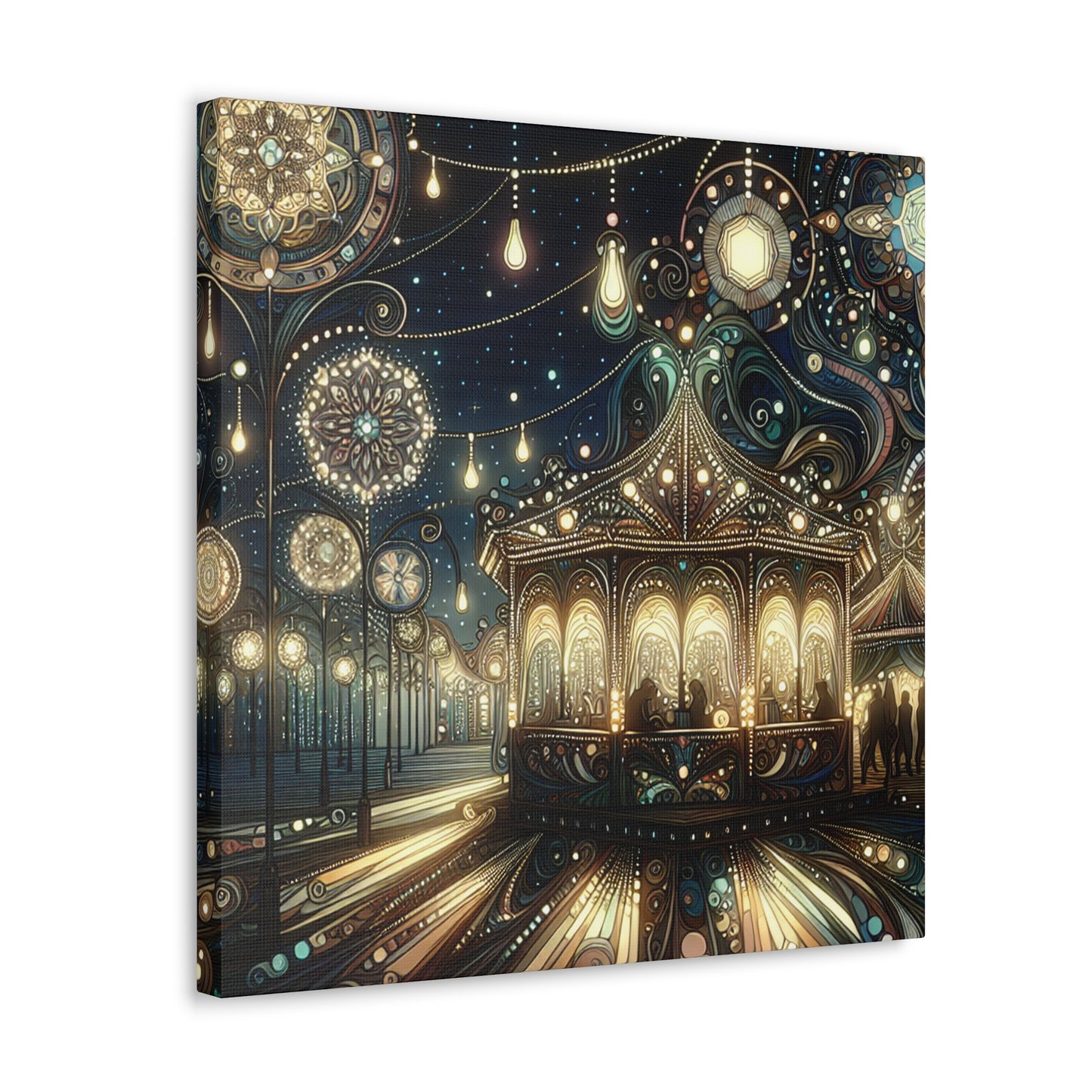 Whimsical Carnival Melody - Canvas