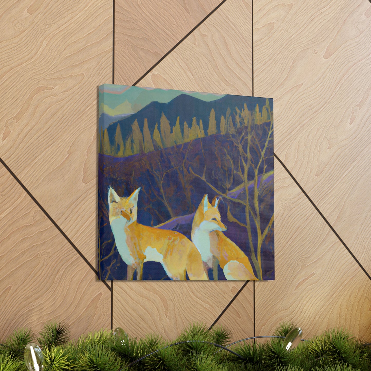 "Fox in Art Deco" - Canvas