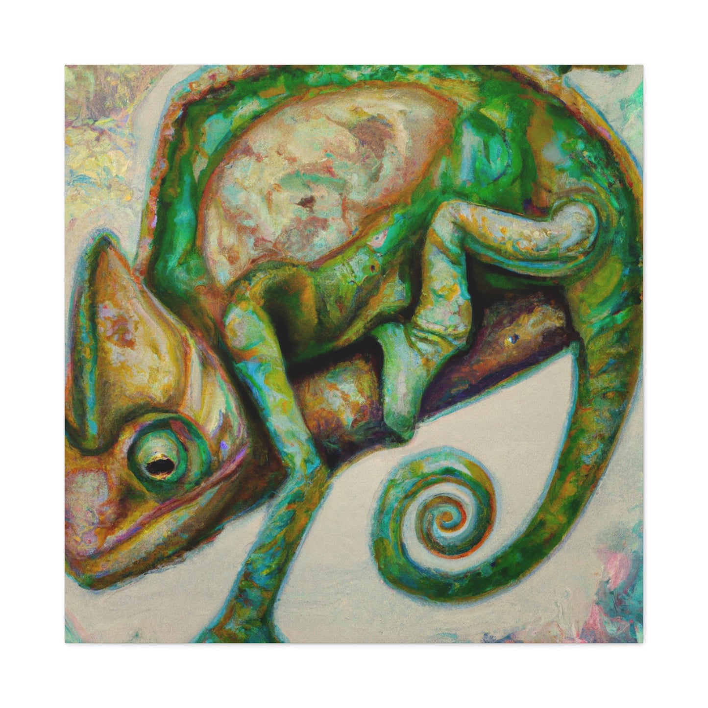 Veiled Chameleon Mystery - Canvas