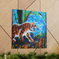 Tiger's Ferocious Roar - Canvas