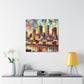 Vibrant Urban Depths - Canvas