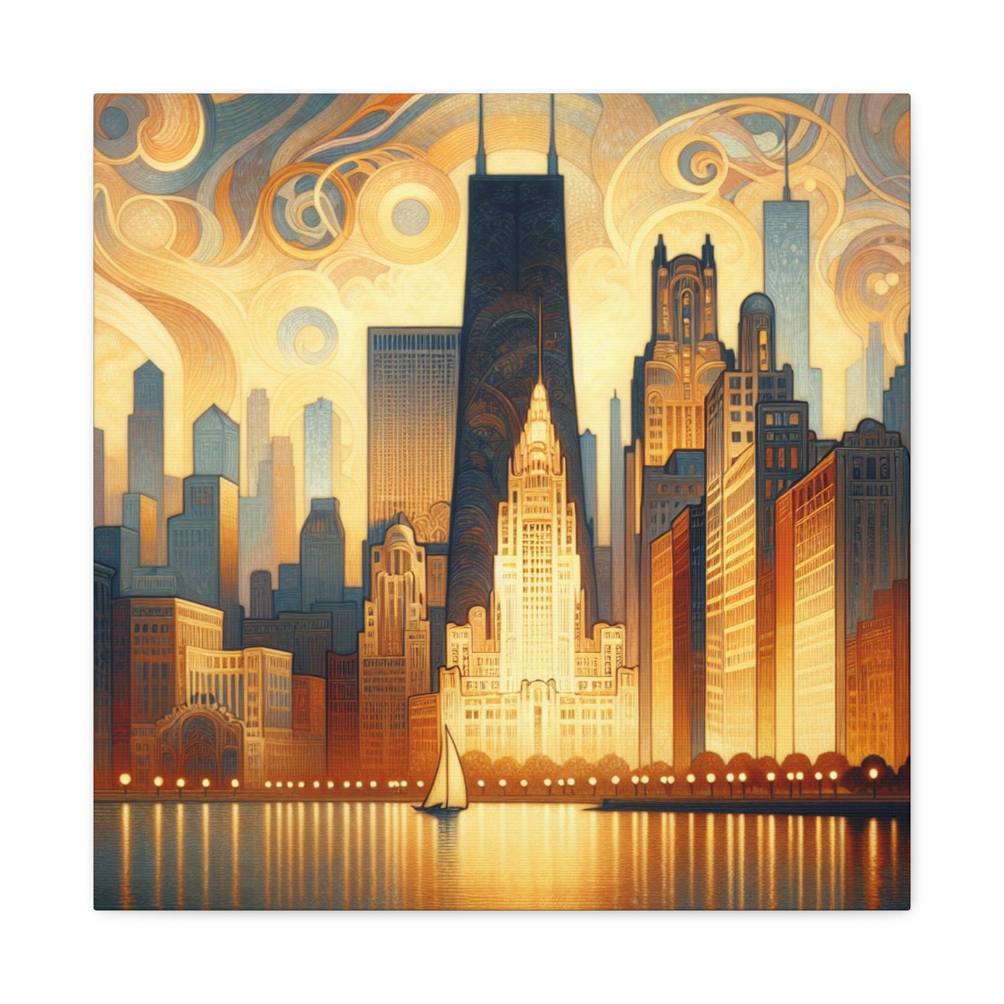 "Enchanted Urban Elegance" - Canvas