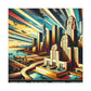 "Urban Dreamscape: 1920s L.A." - Canvas