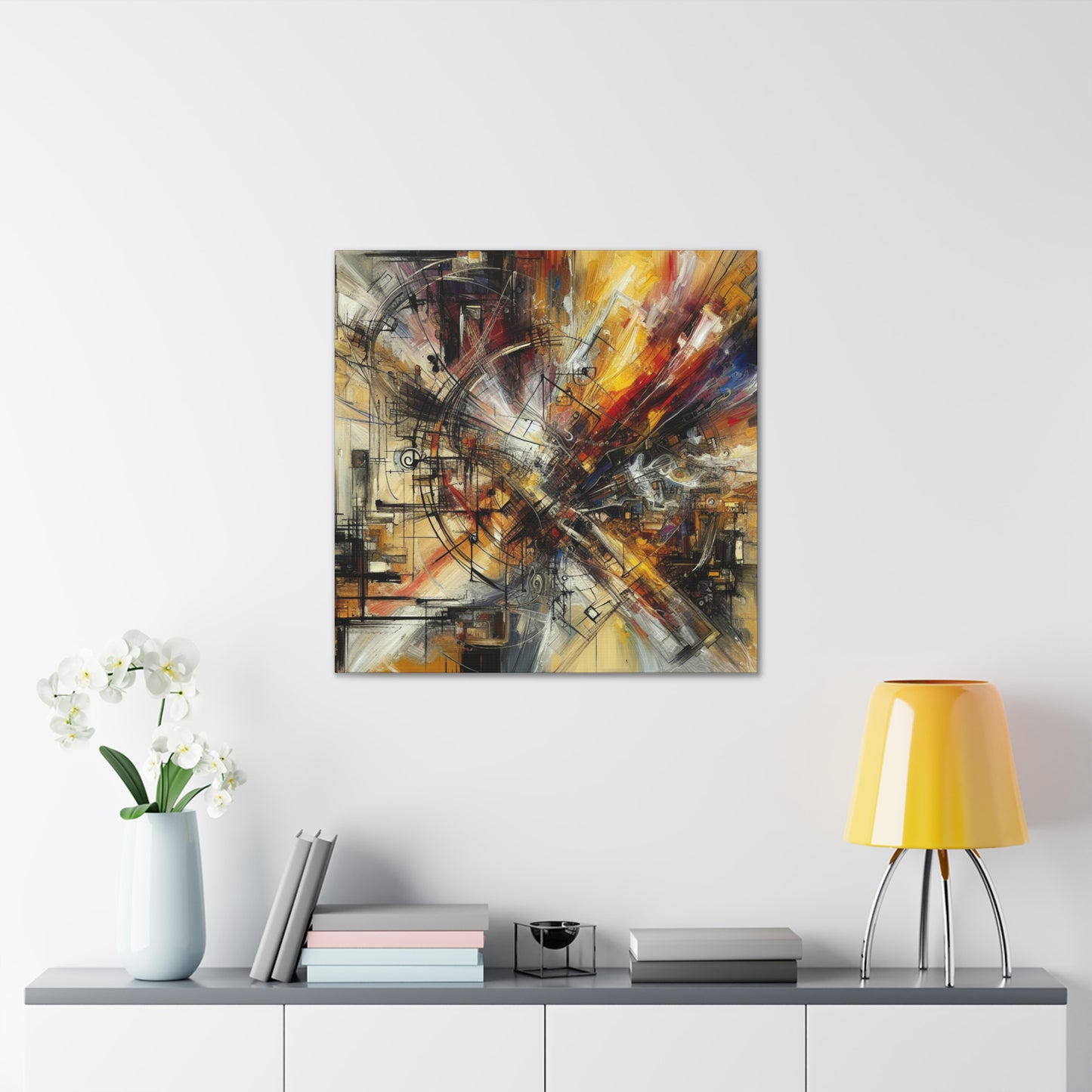 "Ember's Fiery Symphony" - Canvas