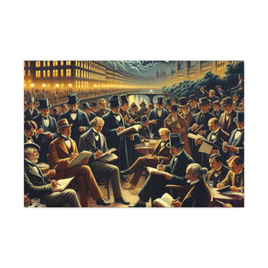 Midnight Literary Gathering - Canvas