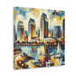 "Vibrant Coastal Impressions" - Canvas