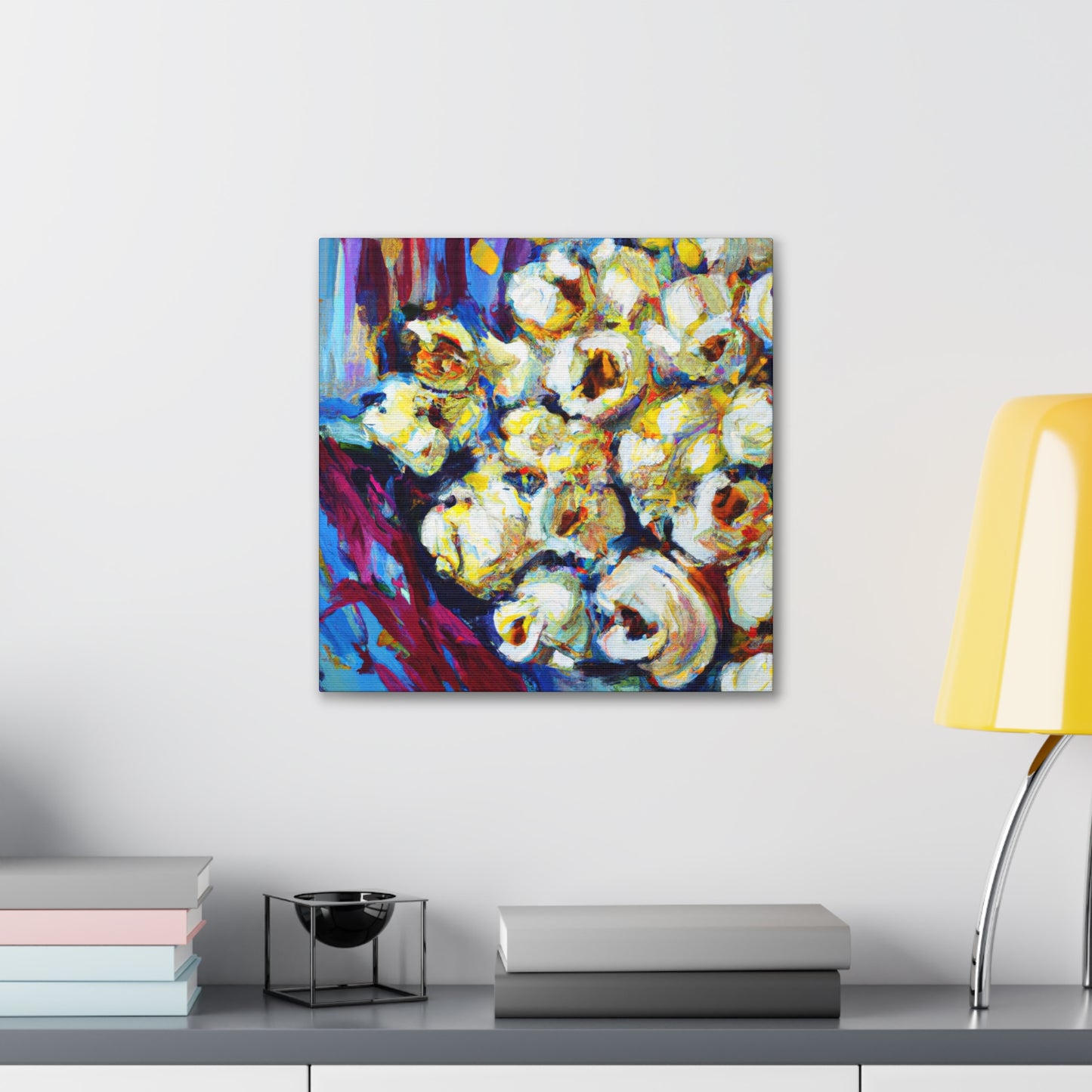 "Poppin' Corn Art Deco" - Canvas