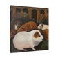 "Guinea Pig Renaissance Painting" - Canvas