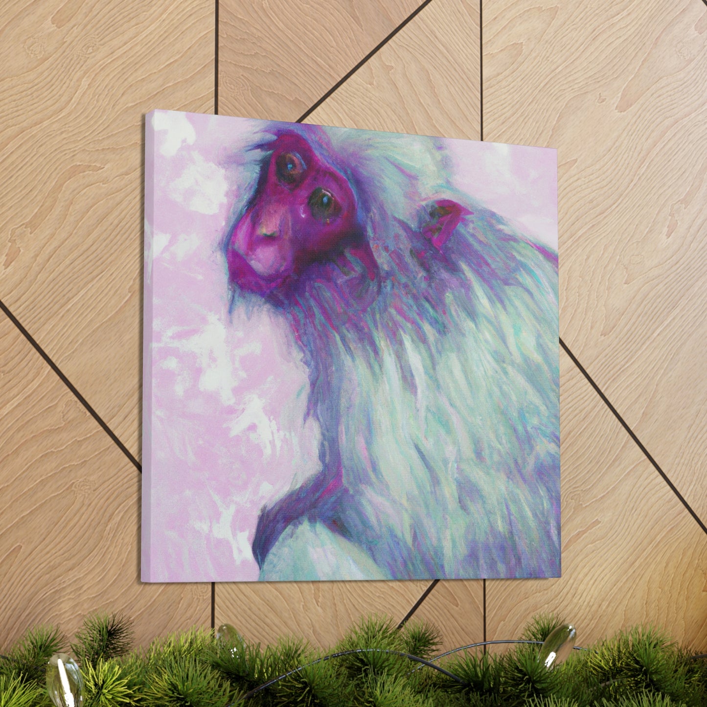 "A Japanese Macaque Dream" - Canvas