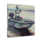 Fishing Boat Expressionism - Canvas