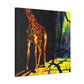 Giraffe on the Wall - Canvas