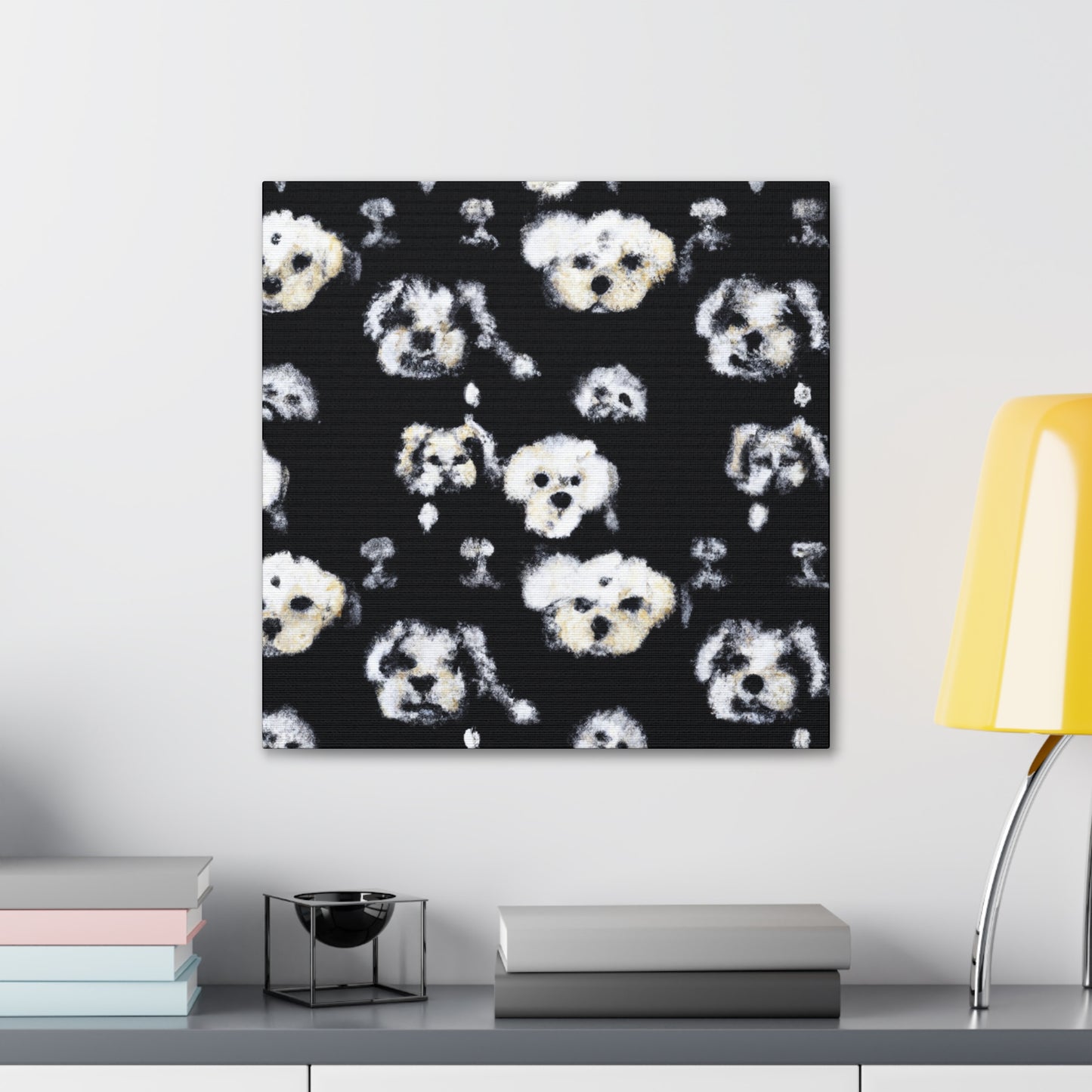 "Joyful Bichon Frise" - Canvas