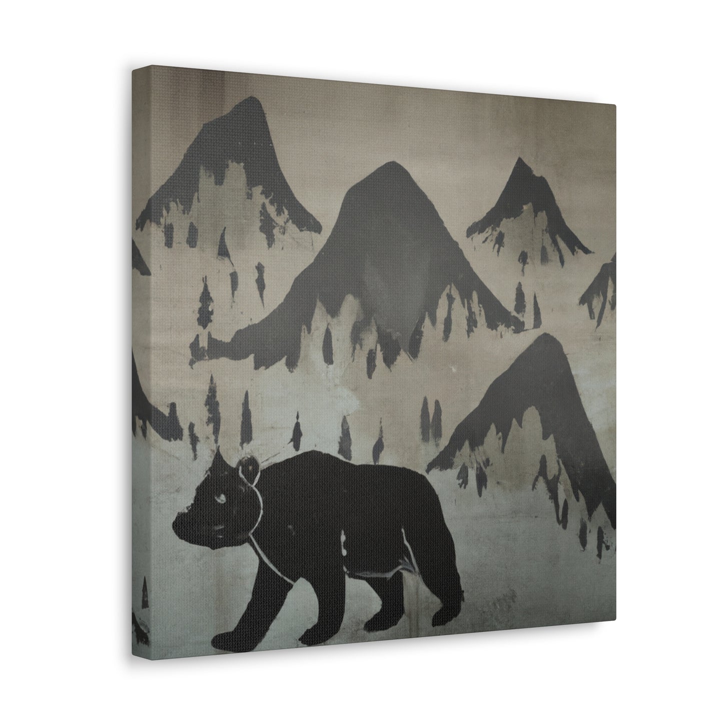 Grizzly In The Wild - Canvas