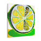 Lemon Folk Art Painting - Canvas