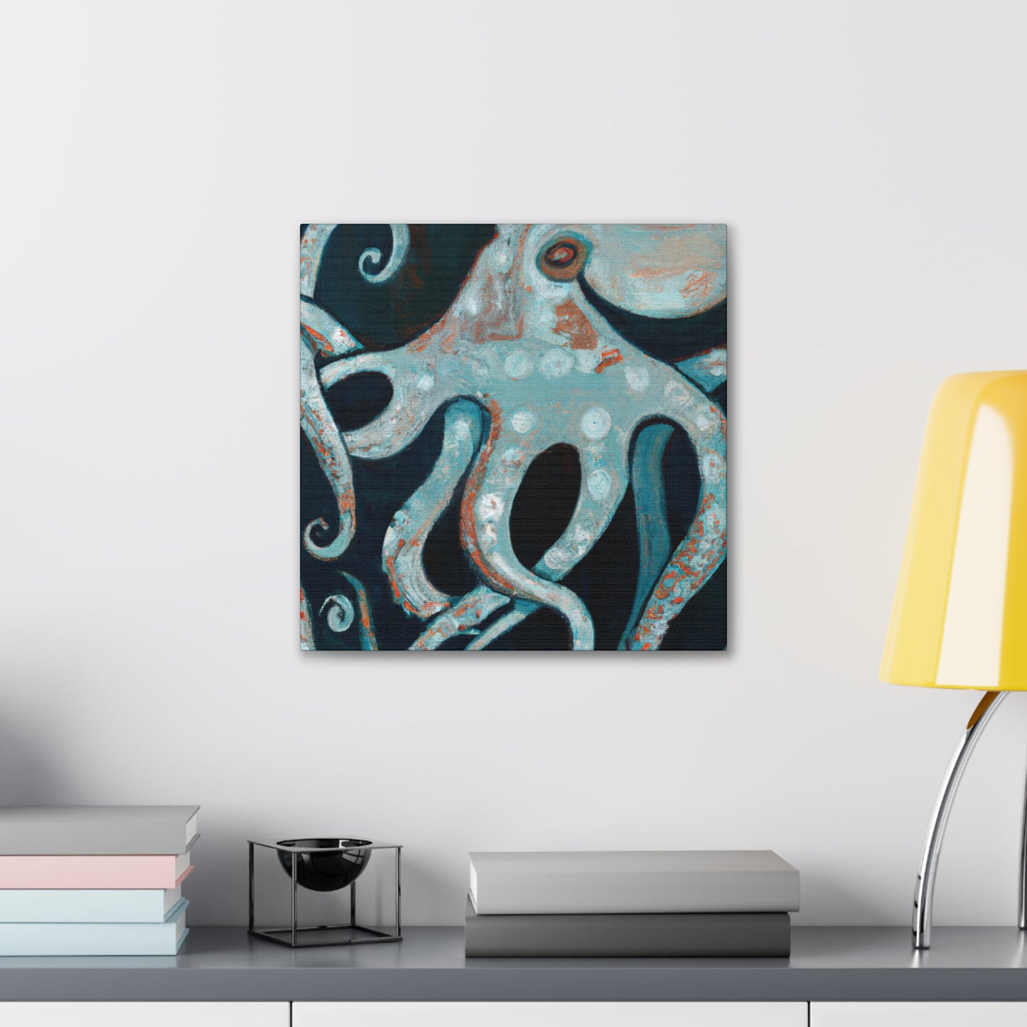 "Octopus in Art Deco". - Canvas