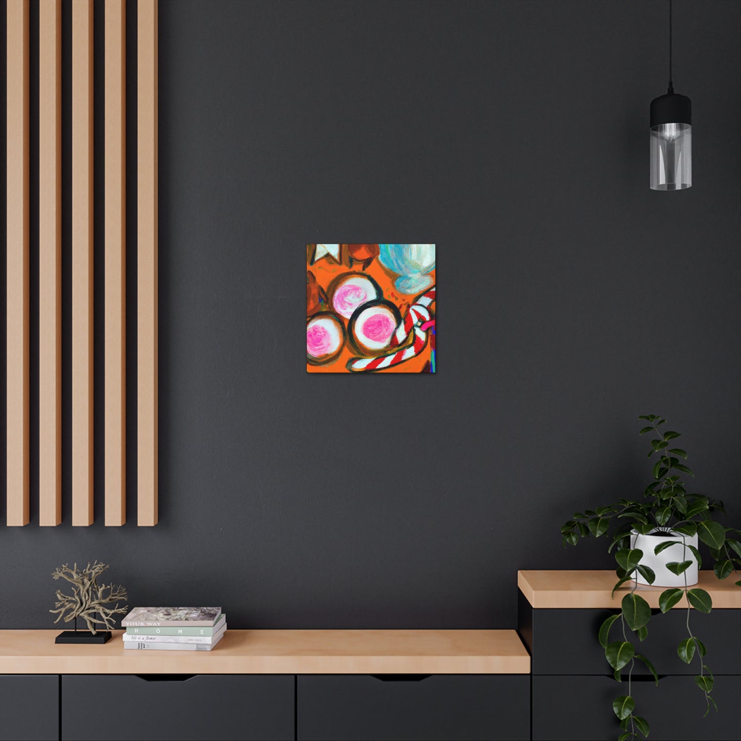 "Milk and Cookies Abstraction" - Canvas