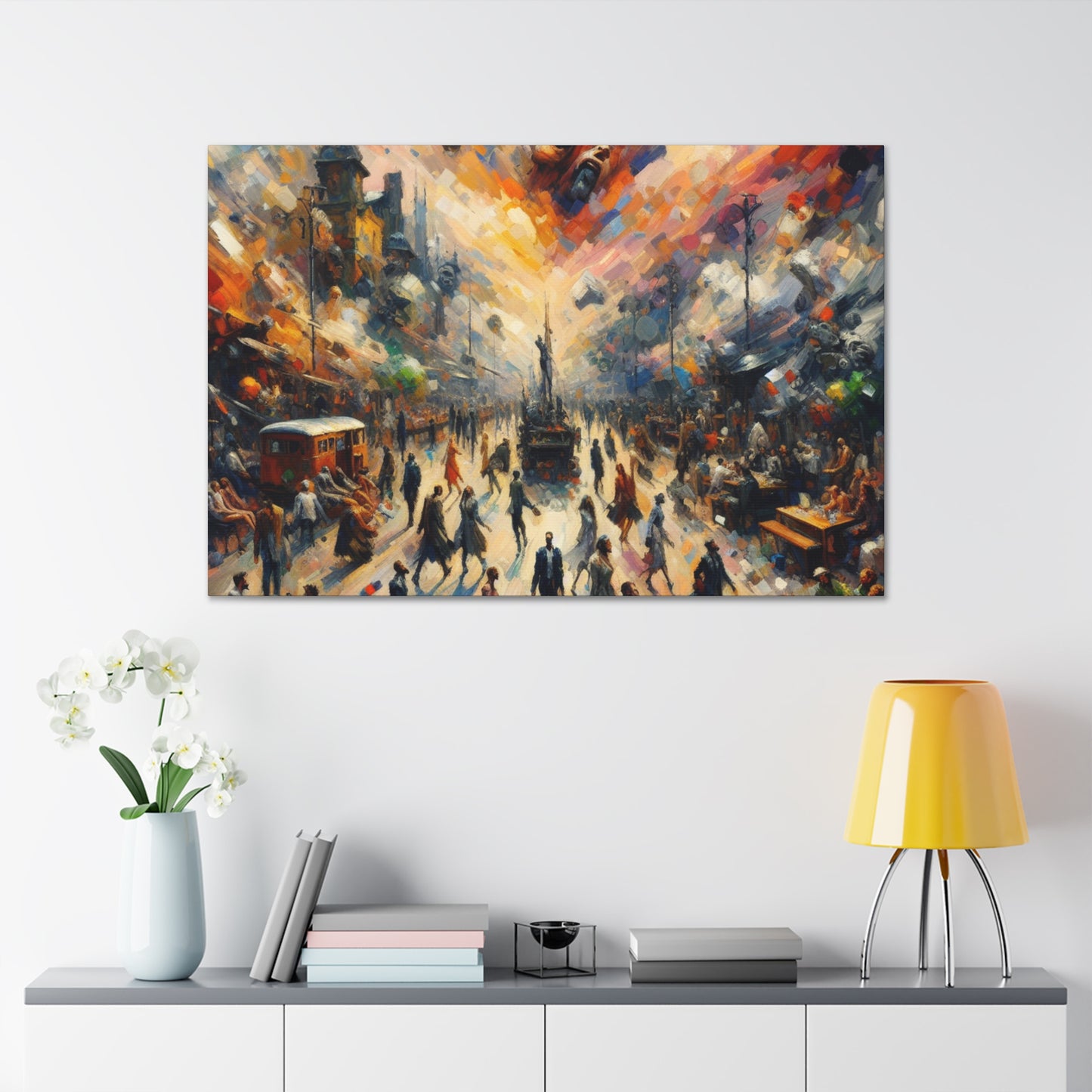 "Vivid Descent's Rapture" - Canvas