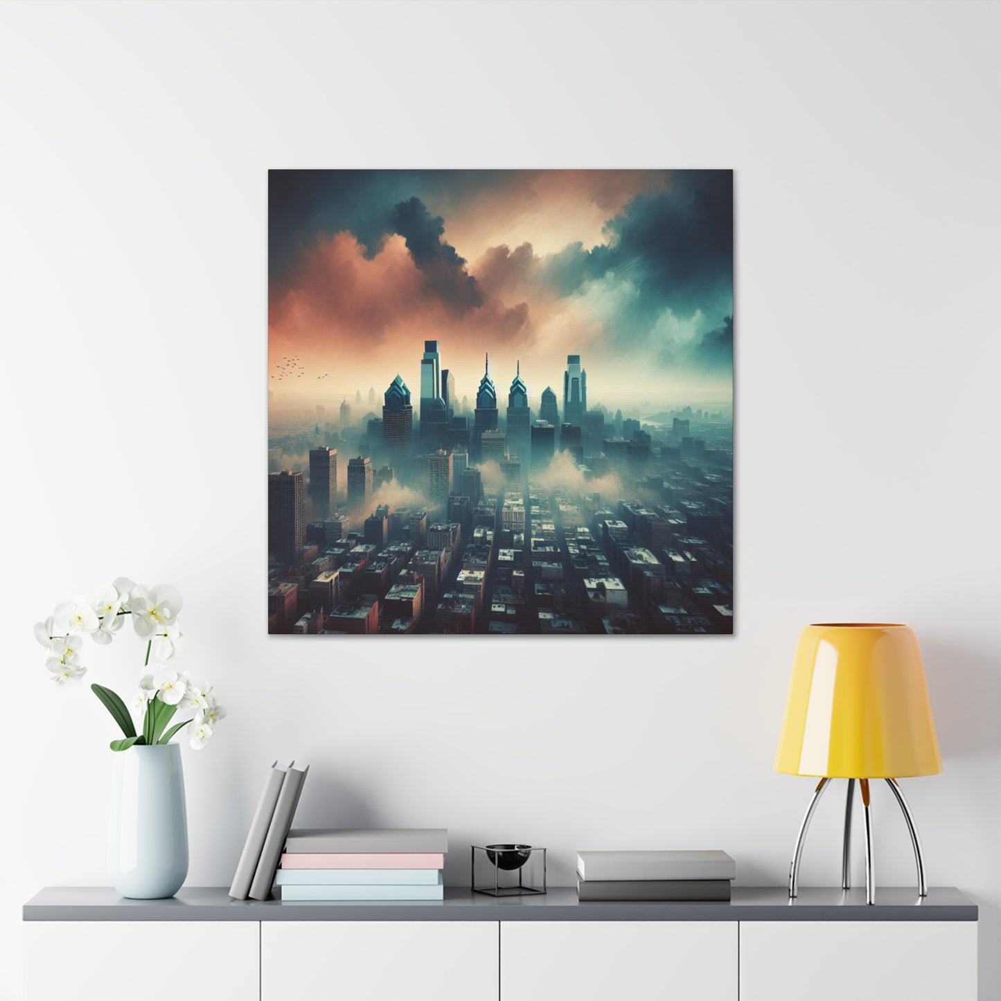 "City of Harmonious Contrasts" - Canvas