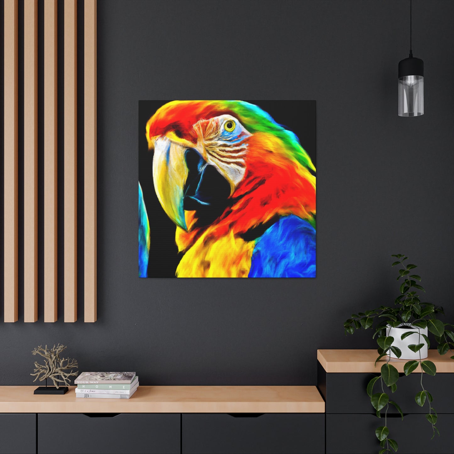 "Sky of Tropical Birds" - Canvas