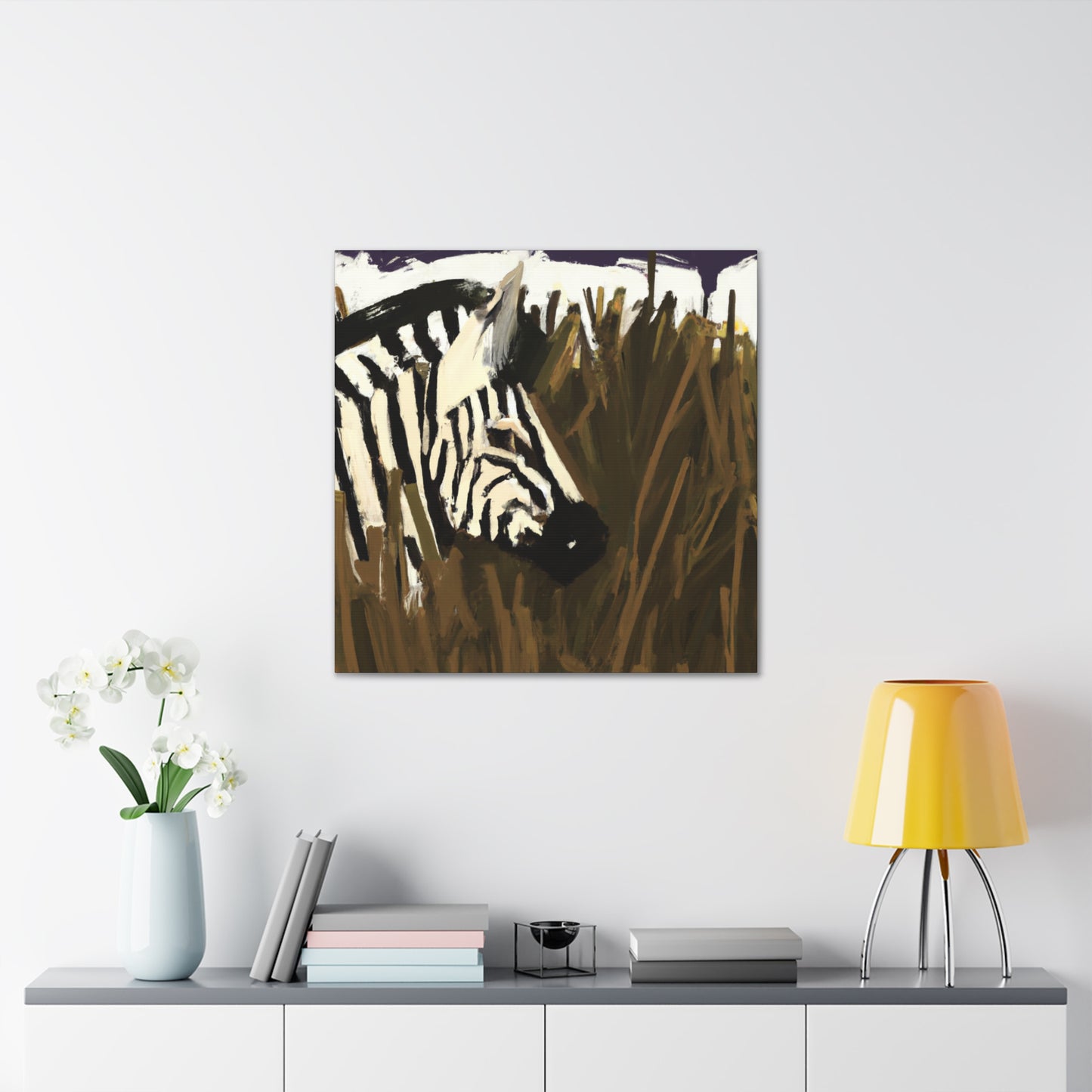 "Zebra in Transition Space" - Canvas