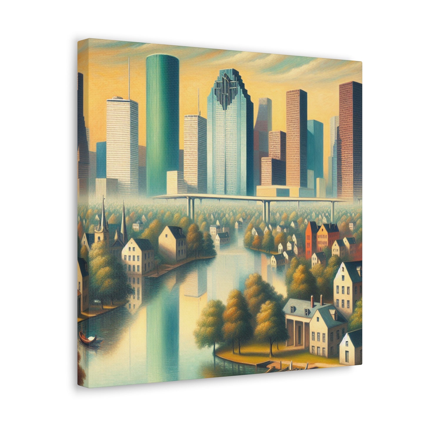 "Enigmatic Dream of Houston" - Canvas