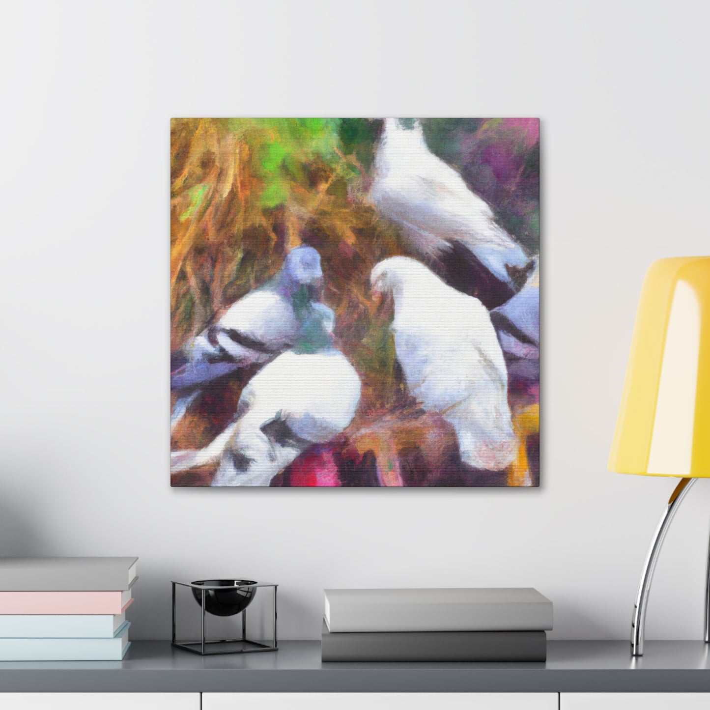 Pigeon in Impressionism - Canvas