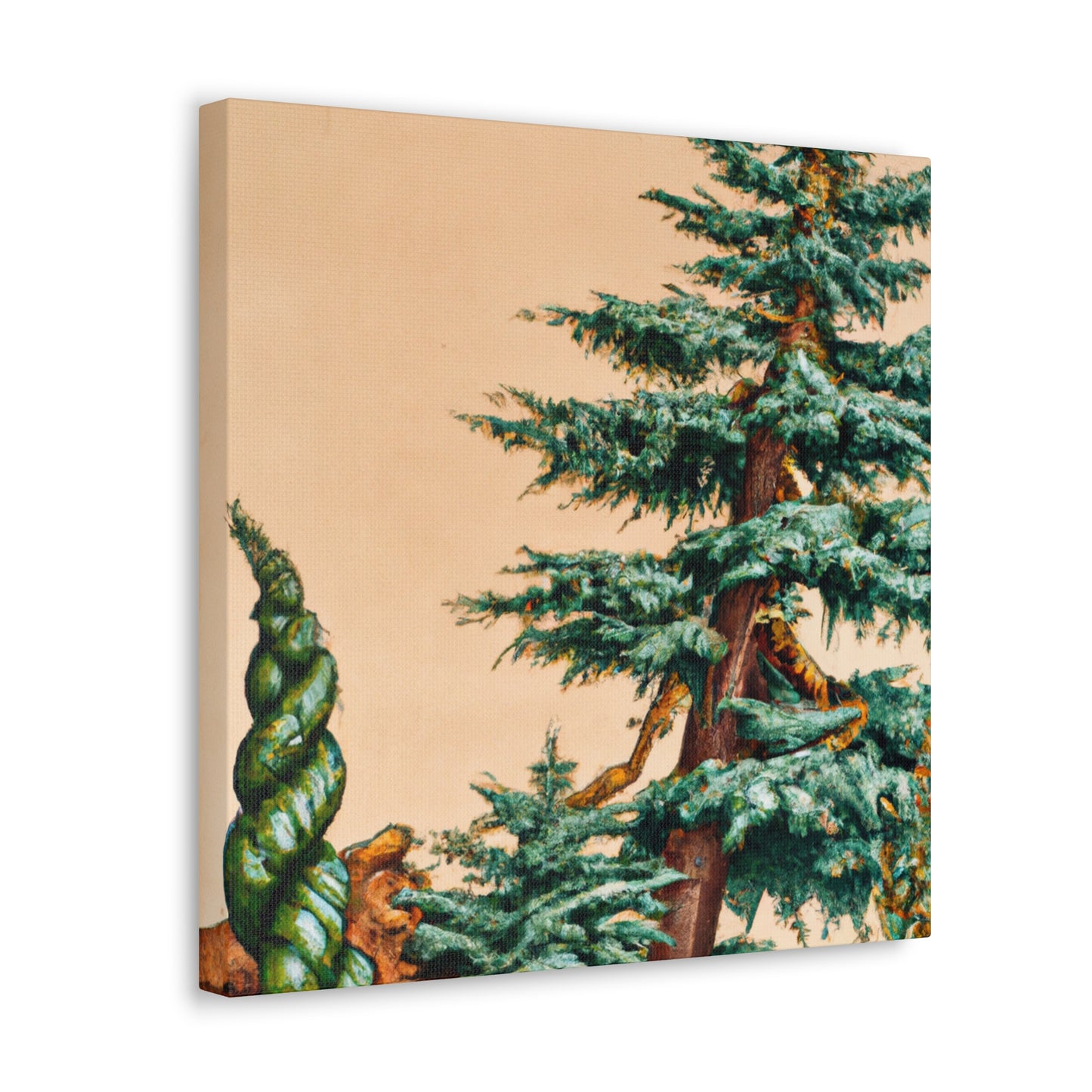 "Fir Tree in Bloom" - Canvas